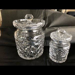 Waterford Accents - Waterford biscuit barrel and jam jar Waterford Accents - Waterford biscuit barrel and jam jar